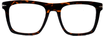 Brown Full Frame Square Eyeglasses