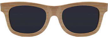 Wooden Full Frame Wayfarer Eyeglasses