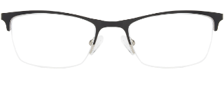 Black Rectangle Eyeglasses